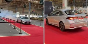 Último Corolla deixa fábrica de Indaiatuba em tapete vermelho