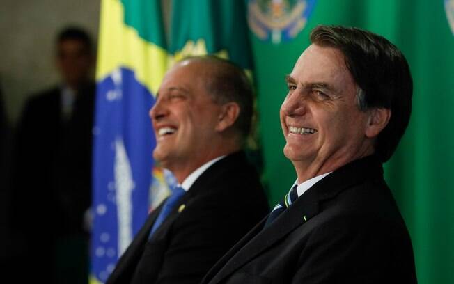 Onyx Lorenzoni com o presidente Jair Bolsonaro