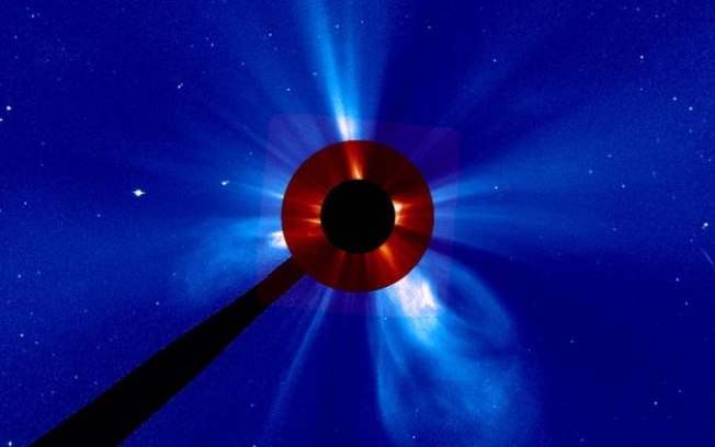 Tempestade solar intensa ocorre após duas ejeções de massa coronal