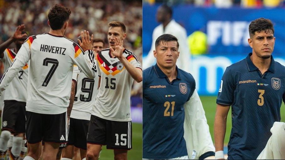 Alemanha e Equador entram em campo em momentos diversos