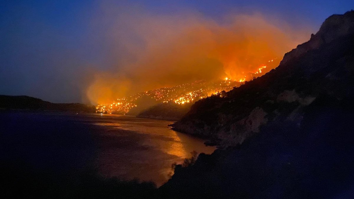 Incêndios florestais na Grécia 