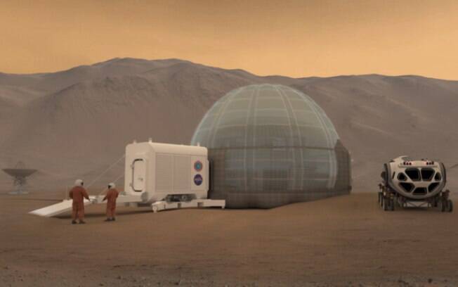 Os astronautas precisarão de refúgios para se proteger das condições extremas de Marte