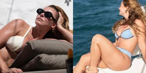 Paolla Oliveira posa de biquíni à beira-mar na Itália; veja fotos