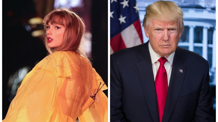 Trump provoca Taylor Swift durante visita dos Eagles à Casa Branca Trump provoca Taylor Swift durante visita dos Eagles à Casa Branca