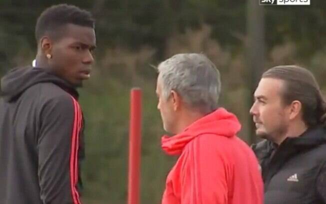A relação entre Pogba e Mourinho no Manchester United não era nada boa, e os dois chegaram a dicutir em treinamento
