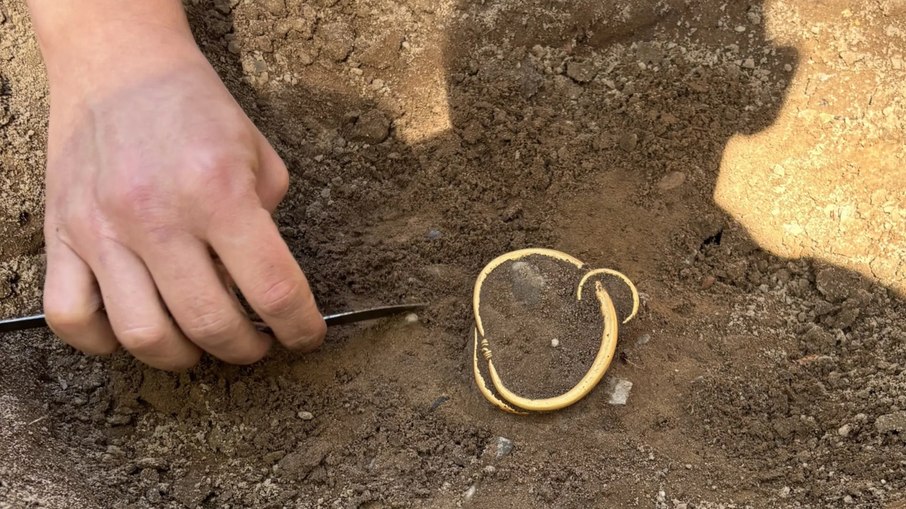 Pulseiras de ouro da Era Viking foram encontradas perto de Rold, na Dinamarca