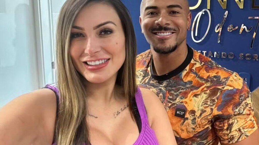 Andressa Urach e o namorado, o ator pornô Lucas Ferraz