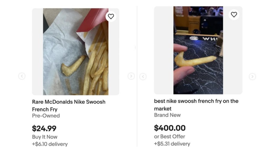 Internautas estão adorando saber das batatas com formato da Nike Internautas estão adorando saber das batatas com formato da Nike