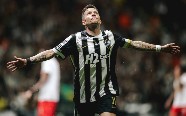 Bernard marcou o gol da vitória do Atlético Mineiro sobre o Bragantino Bernard marcou o gol da vitória do Atlético Mineiro sobre o Bragantino