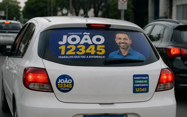 Adesivo eleitoral no carro traz problemas com o seguro? Entenda