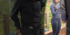 Imagens mostram jovem momentos antes de ser jogada de ponte