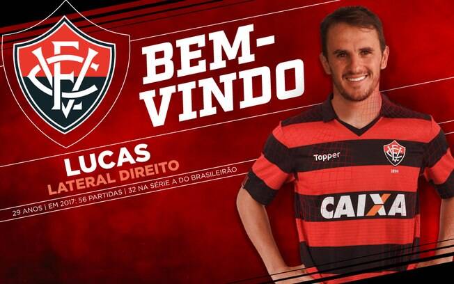 Lucas estava no Fluminense e vai defender o Vitória