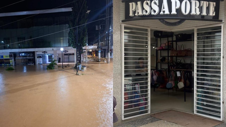 Loja Passaporte foi inundada durante a enchente. Hoje ela tenta se recuperar Loja Passaporte foi inundada durante a enchente. Hoje ela tenta se recuperar