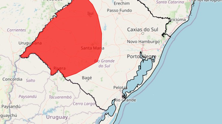 RS: Inmet emite alerta vermelho para onda de
calor
