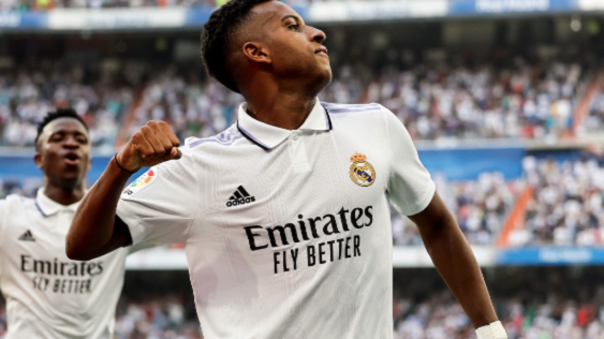 Rodrygo marcou golaço na vitória do Real Madrid