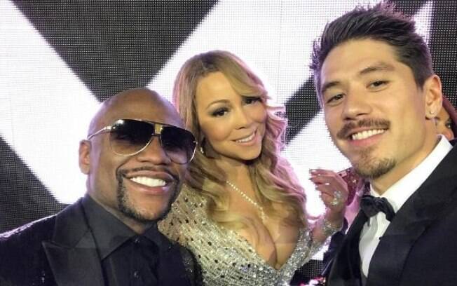 Sem nunca ter perdido uma luta, Mayweather segue esbanjando dinheiro com festas; Mariah Carey marcou presença na última