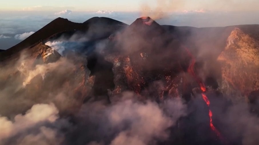 O Etna tem uma longa história de atividade vulcânica