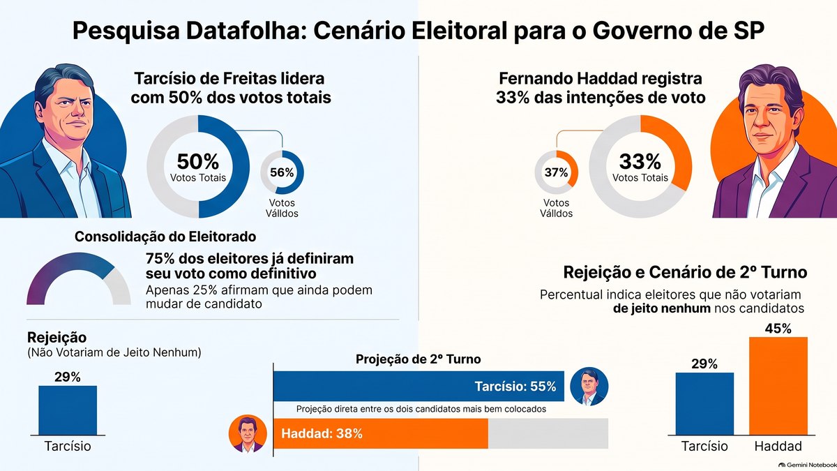 Cenário da disputa em SP Cenário da disputa em SP