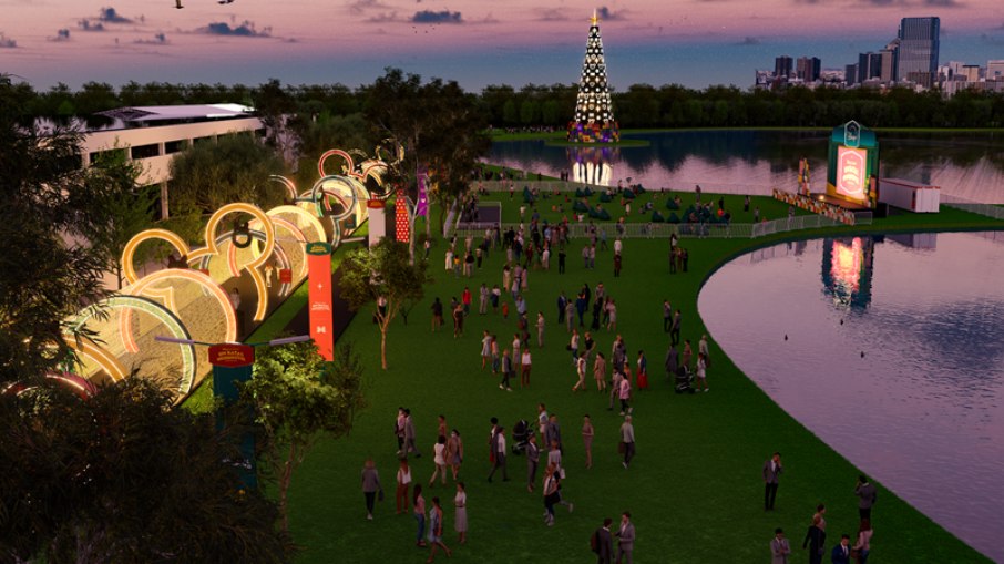 A decoração de Natal de Curitiba será mantida até 6 de janeiro de 2026