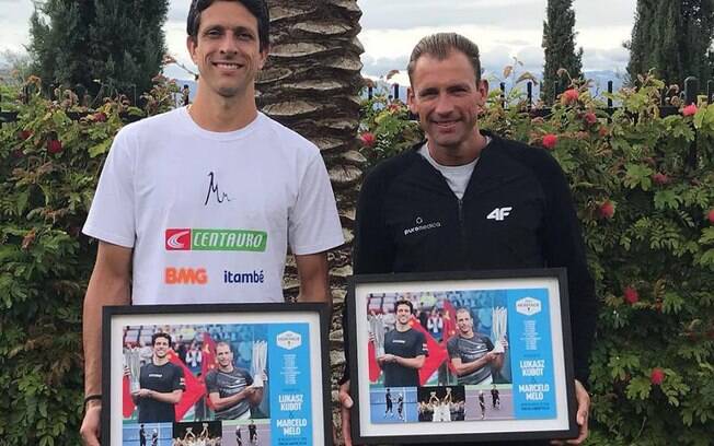 A dupla Melo e Kubot recebeu homenagem do ATP antes do Masters 1000 de Miami
