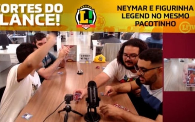 VÍDEO: Equipe do L! acha Neymar e figurinha lendária no mesmo pacotinho