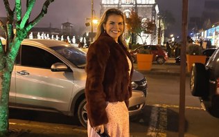 Irmã de Cristiano Ronaldo se assusta com frio no Brasil