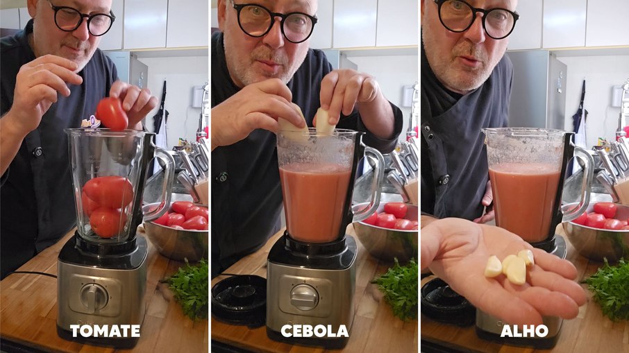 Ingredientes do molho