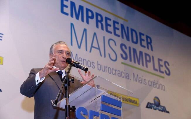Presidente da República, Michel Temer, participou do lançamento do projeto do Sebrae 
