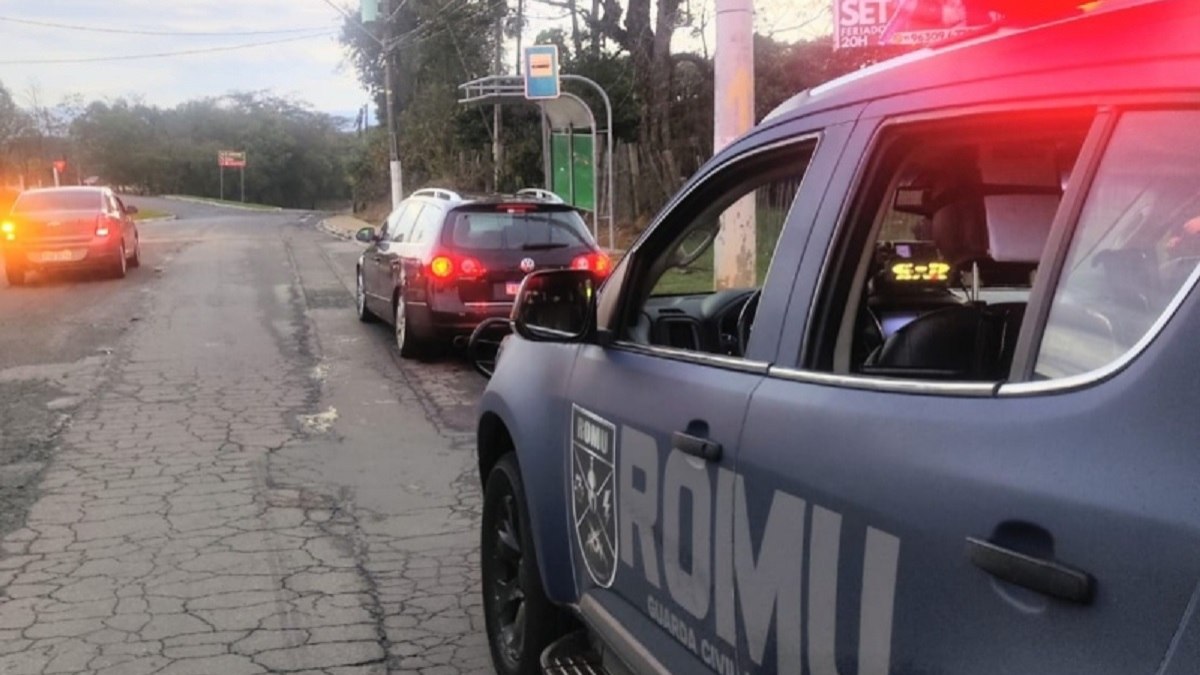 Romu durante abordagem em Valinhos Romu durante abordagem em Valinhos