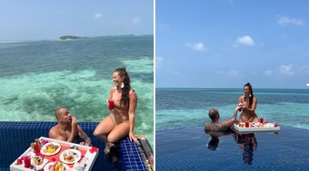 Paolla Oliveira ganha surpresa romântica em viagem de férias