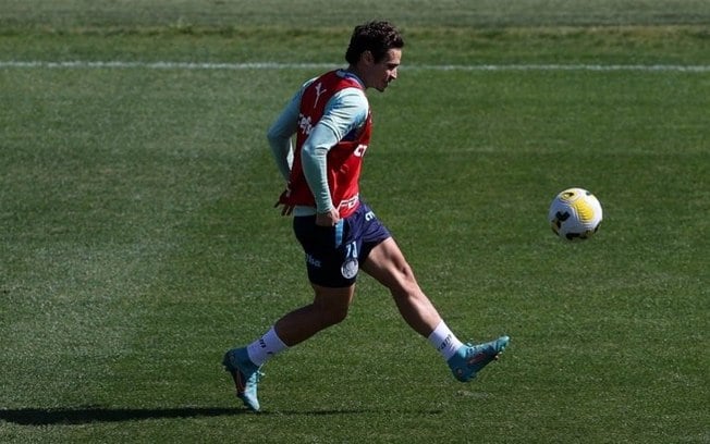 Com retorno de Veiga, Palmeiras segue preparação para enfrentar o Santos no Brasileirão