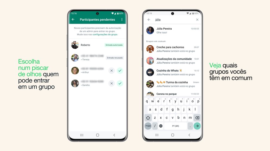WhatsApp lança novidades em grupos