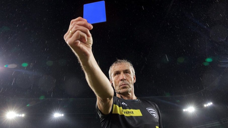 Cartão azul será implementado no futebol