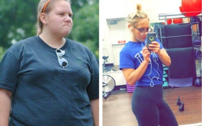 Antes e depois de Rachael Heffner emagrecer 63 kg