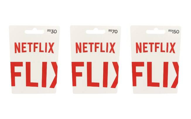 Cartões pré-pagos da Netflix permitem que o usuário tenha acesso ao catálogo pelo tempo que durarem os créditos