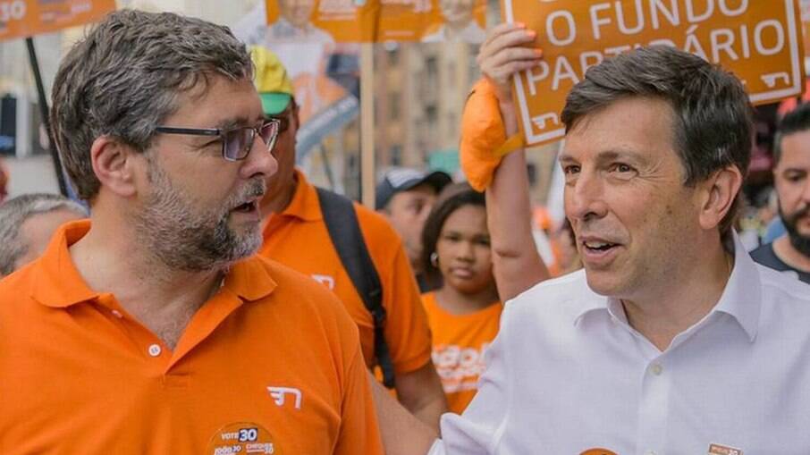 Christian Lohbauer e João Amoêdo na campanha presidencial de 2018 