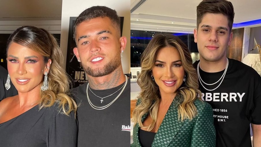 Mariane Bernardi com os filhos 