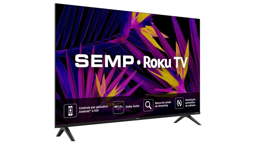 Smart TV Semp conta com sistema Roku e tem preço acessível