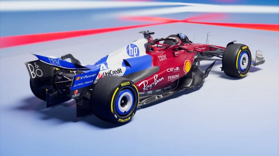 Ferrari adota novos detalhes em azul em seu carro Ferrari adota novos detalhes em azul em seu carro