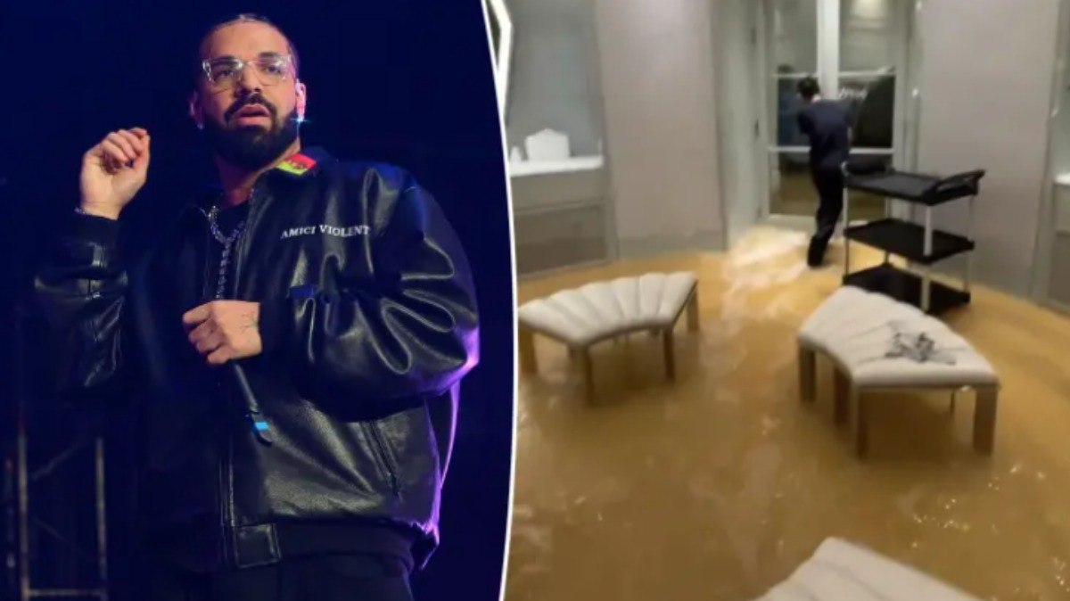 Drake passa por perrengue e tem mansão inundada após chuvas no Canadá