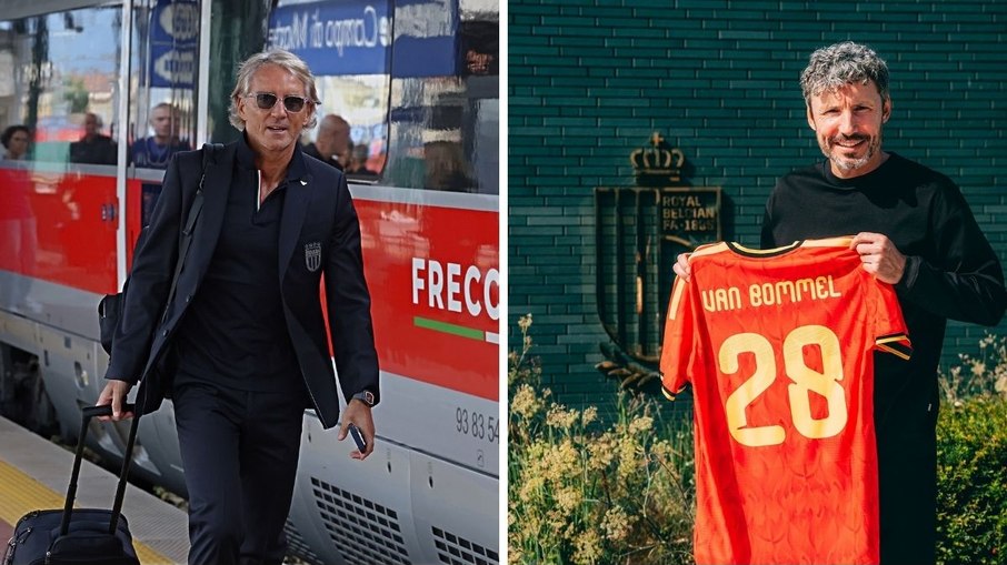 Itália e Bélgica vão estrear Roberto Mancini e Mark van Bommel, respectivamente Itália e Bélgica vão estrear Roberto Mancini e Mark van Bommel, respectivamente