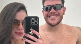 Depois de perder 33 kg, Ferrugem posa com a esposa e ganha elogios