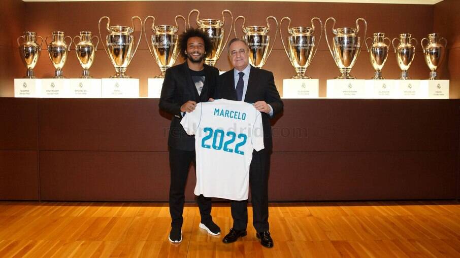 O lateral esquerdo Marcelo agora tem contrato até 2022 com o Real Madrid