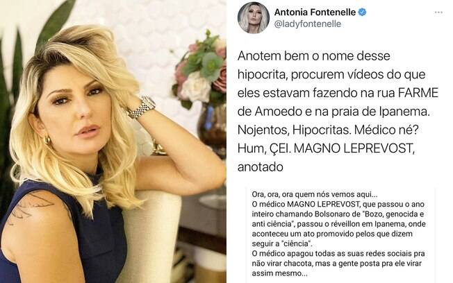 Antonia Fontenelle critica médico flagrado em aglomeração no Rio