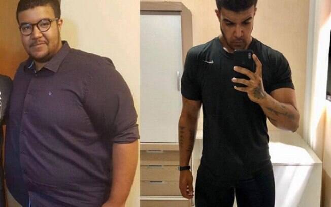 Junto com o antes e depois, o ex-participante do Masterchef Brasil, Léo Santos, deu detalhes da sua dieta e rotina Junto com o antes e depois, o ex-participante do Masterchef Brasil, Léo Santos, deu detalhes da sua dieta e rotina