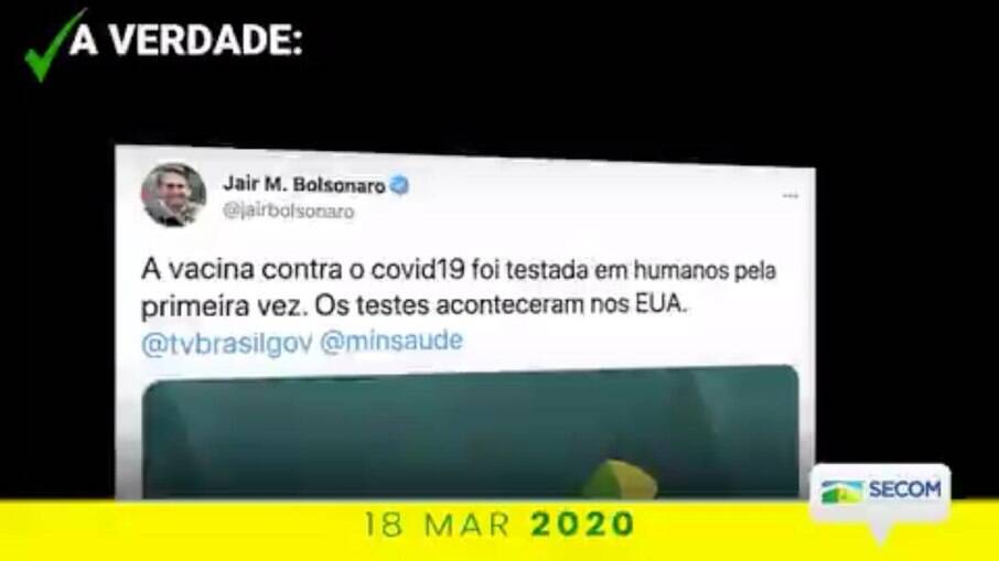 Publicação da Secom omitiu nome de Mandetta ao falar sobre vacinação