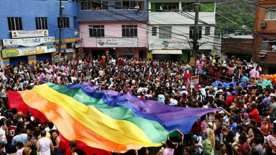 Primeira Parada do Orgulho LGBT+ da Rocinha, em 2010