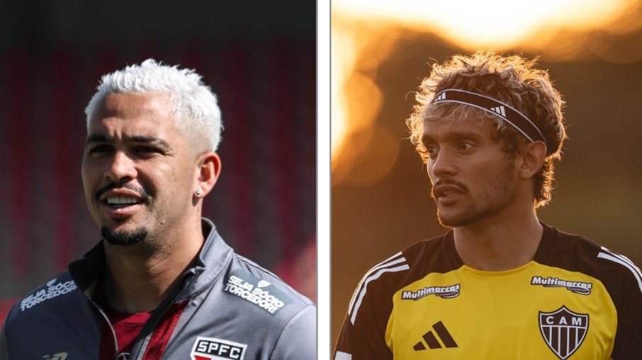 Luciano e Scarpa se enfrentam neste domingo no São Paulo x Atlético-MG