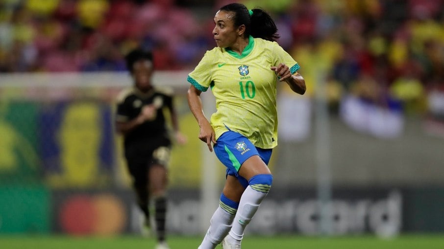 Marta é um dos grandes nomes da seleção brasileira nas Olimpíadas de Paris