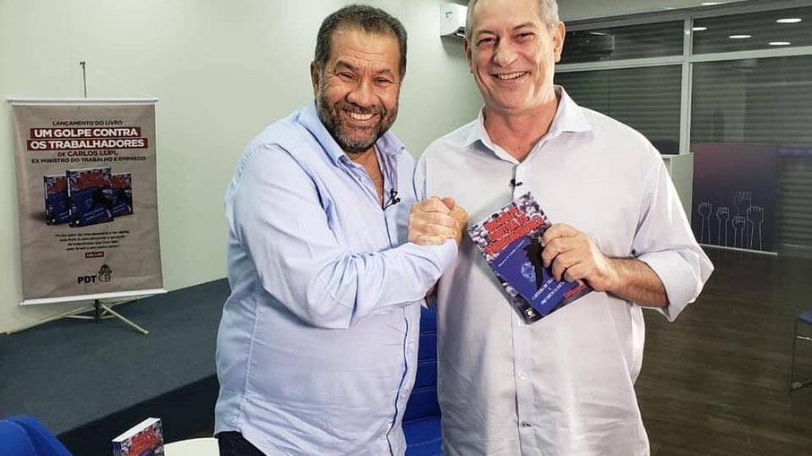 Carlos Lupi, presidente do PDT, e Ciro Gomes